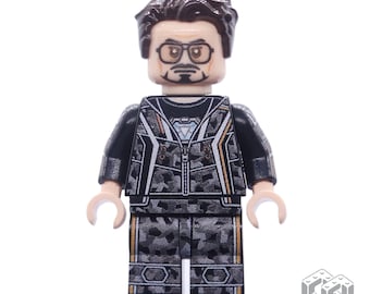 TONY STARK, edizione Nano-suit (minifigure stampata personalizzata)