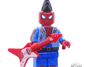 SPIDER-PUNK (minifigure stampata personalizzata)