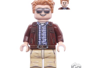 CAPTAIN AMERICA / Steve Rogers in Leather Jacket (custom printed minifigure)