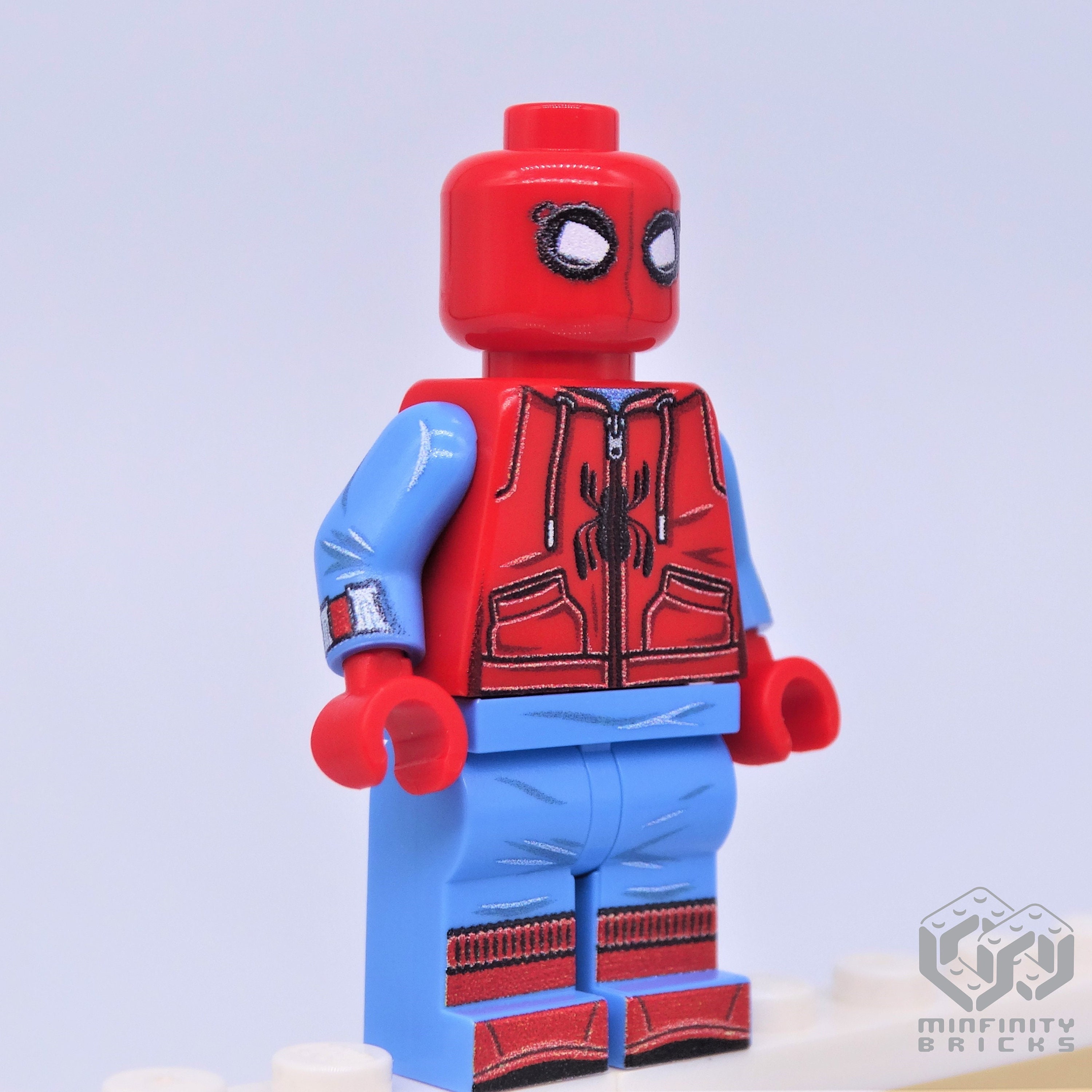 Spider man homemade suit lego hotsell