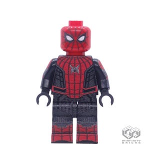 SPIDER-MAN, Far From Home Black-and-Red suit (custom printed minifigure)