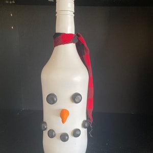 Decorative Snowman Bottle