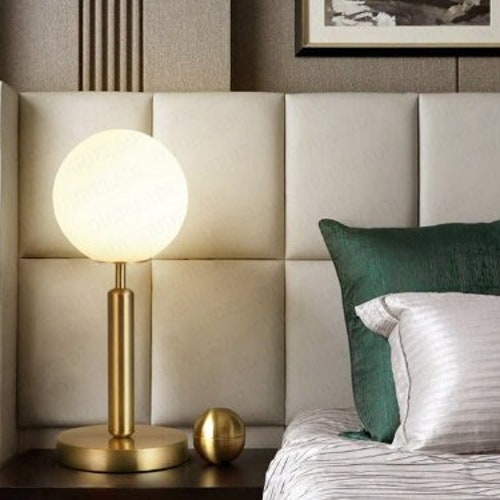 Glass Ball Table Lamp Etsy