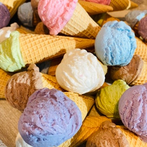 Ice Cream Soap - Food Soap, Party Favors, Gift Soap, Holiday Gift, Fruit Soap