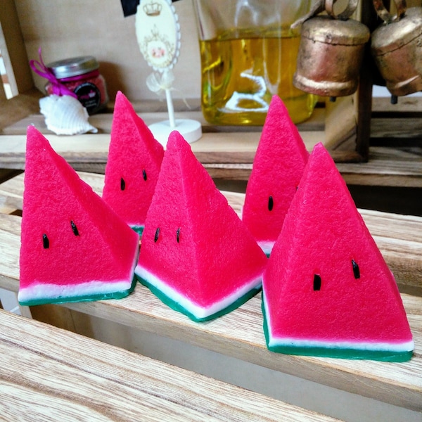 Watermelon Soap-Watermelon Slice Soap-Food Soap-Kids Sop-Fun Soap