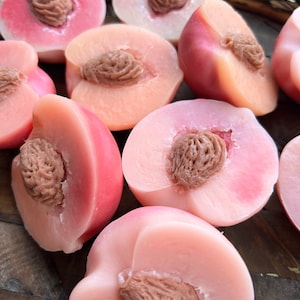 Peach Soap - Fruit soap, Fake food soap, Favors soap, Guests soap, Gift for her, Party favors, Kids soap