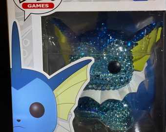 Vaporeon custom funko pop with crystal