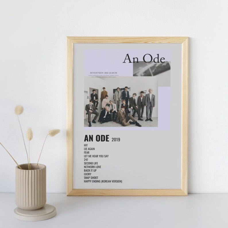 Editable Canva Template Album Poster Custom Kpop Etsy