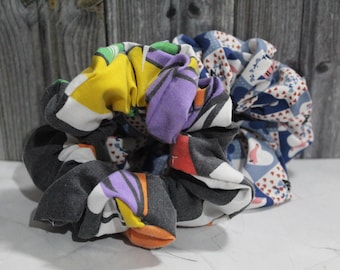 Handmade Cotton Polycotton Scrunchie – Hair Tie Accessory