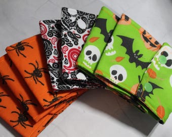 Handmade Fabric Cup Cozy | Padded Travel Coffee and Tea Cup Sleeve | Reusable Heat Protector & Mug Holder | Halloween Witchy Gifts
