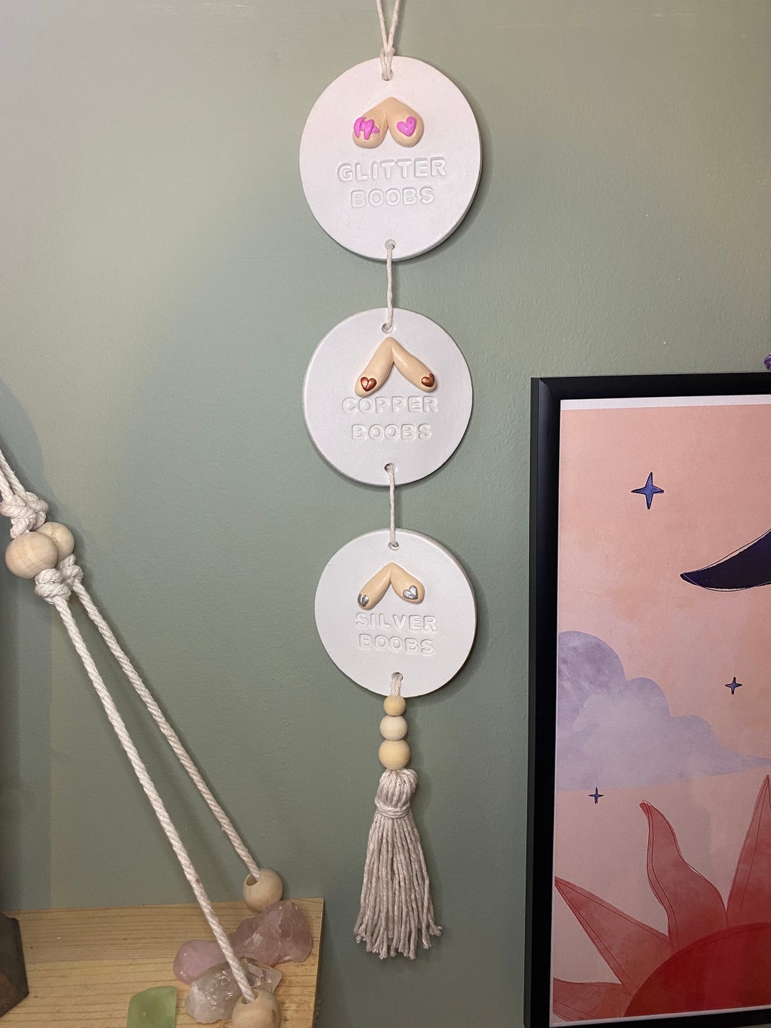 Breastfeeding Milestones, GARLAND, Clay Decoration, Celebration, Wall