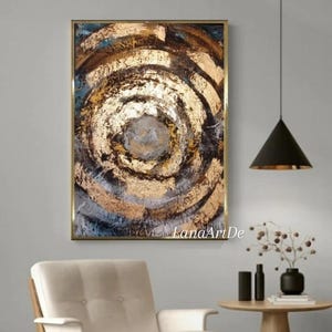 Gold leaf art gold abstract textured painting gold foil art original abstract acrylic painting modern canvas art hand painted gold wall art