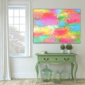 Colorful abstract art painting modern colorful art hand painted abstract canvas wall art textured art colorful acrylic art large wall decor