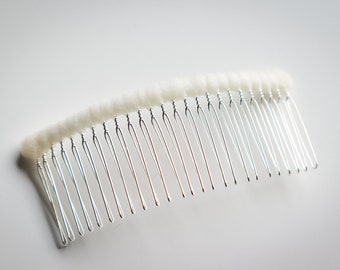 Large Tulle Wrap Comb | DIY Wedding Veil Comb | Tulle Wrapped Comb | Veil Comb | Tulle Wrapped Veil Comb | Veil Comb | Drop Veil Comb