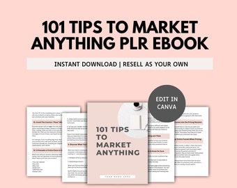 101 Marketing tips PLR ebook, done for you ebook, Marketing guide ebook, done for you digital products to resell, digital marketing guide