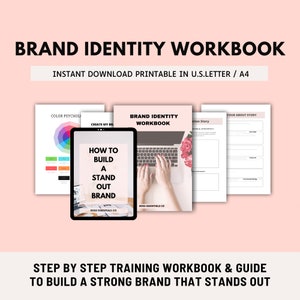 Brand Identity Workbook, Branding Workbook, Brand Your Business, Brand Launch eBook, Brand Strategy, Branding Printable Planner