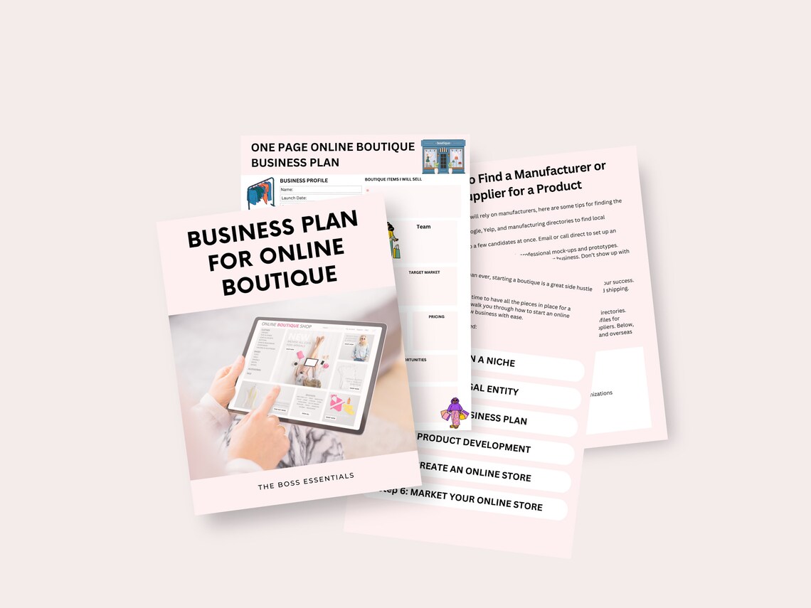 how to write business plan for boutique