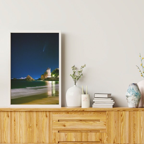 Numbered photograph "Neowise and Villa Belza"