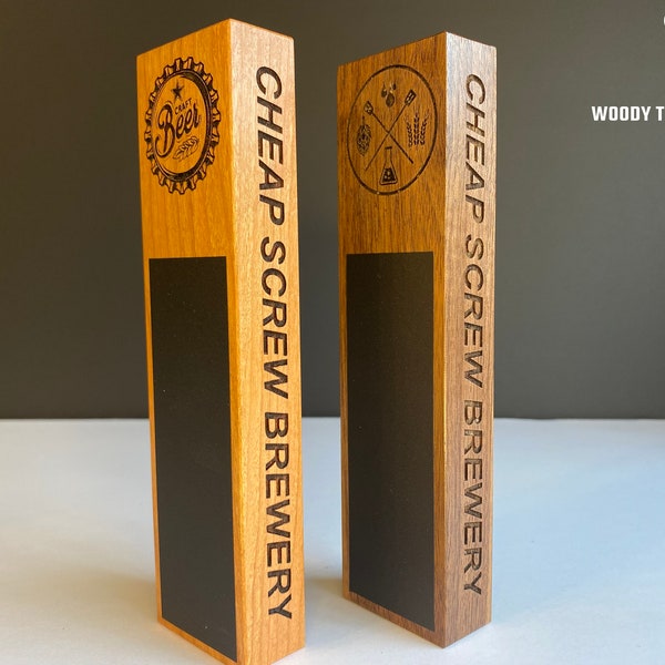 Custom DIY Wood Chalkboard Beer Tap Handles - Longrichbar