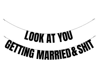 Getting Married Rude Funny Hen Banners - Etsy