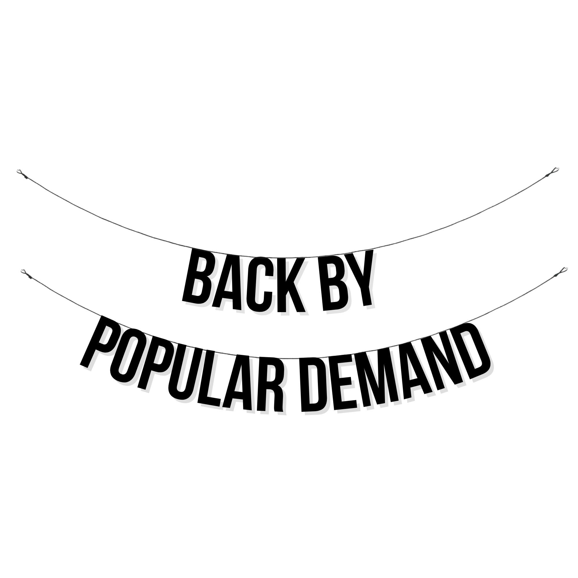 Back by Popular Demand. Funny Home Banners. Rude/funny Etsy