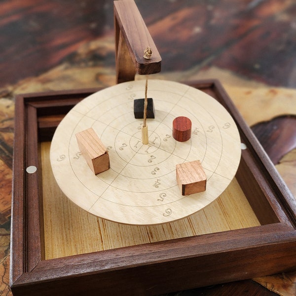 Wood balance board game
