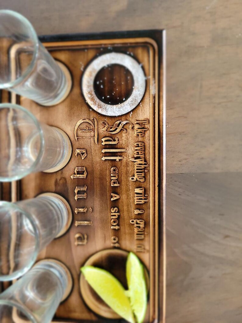 Tequila Flight Board Etsy