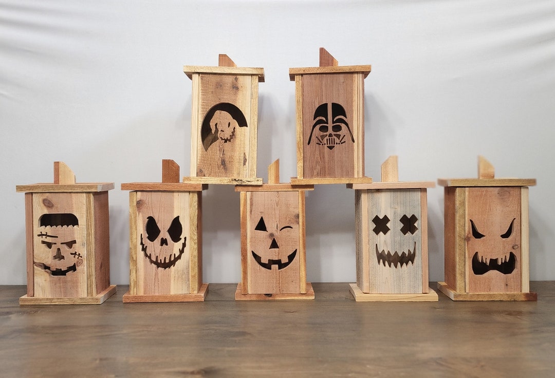Wood Jack-o-lantern - Etsy