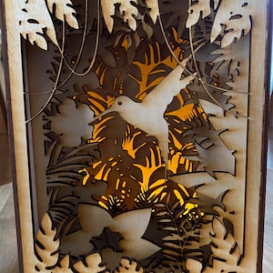 Hummingbird Book Nook Kit, Shelf Insert