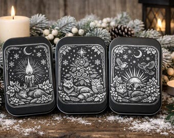 Yule Tin Collection — The Vigil, The Evergreen, The Reborn Sun