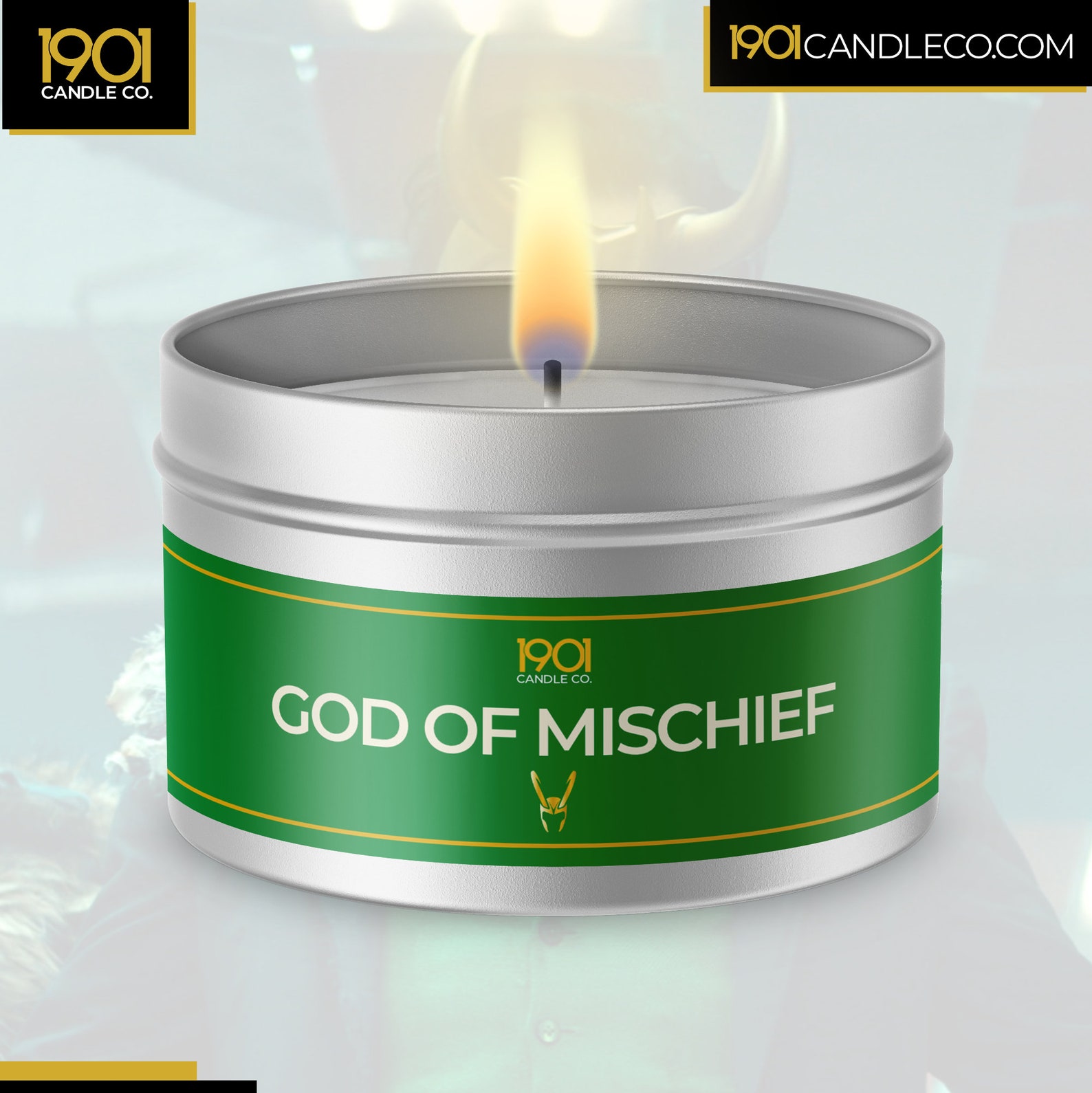 Loki Candle Marvel Scented Candle Disney Inspired Disney Etsy