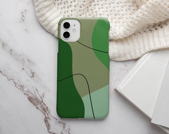Sage Grün iPhone Hülle, Line Art iPhone Hülle, Abstrakt iPhone Hülle, iPhone 14 Pro Max Hülle, iPhone 13 Mini Hülle, iPhone 12, iPhone Hülle