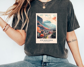 Edinburgh Tshirt | Schottland Tshirt | Schottland Kleidung | Edinburgh Tshirt | -Reise-Hemd | Edinburgh Liebhaber Geschenk