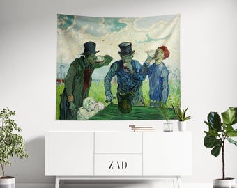 Van Gogh Tapestry, Bedroom Decor, Landscape Art, Eclectic Decor, Vincent Van Gogh, Oil Painting Tapestry, Aesthetics Tapestry, Background