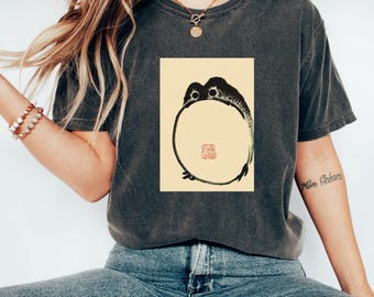 Kunst Tshirt | Qi Baishi - Tuschemalerei Frosch | Vintage Tshirt | Ästhetisches Tshirt
