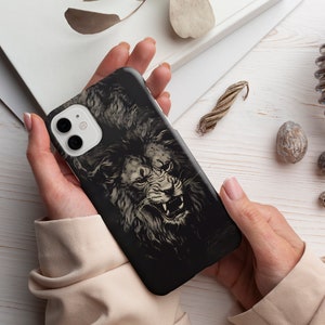 iPhone 15 14 Case Retro Cute Lion iPhone Case 13 12 Pro Max Case 13 12 11 Pro Case iPhone SE X XR XS Max 7 8 Plus Cover