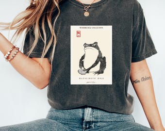 Japanese Frog | Matsumoto Hoji | Art Tshirt | Vintage Tshirt | Aesthetic Tshirt | Cultural Tshirt