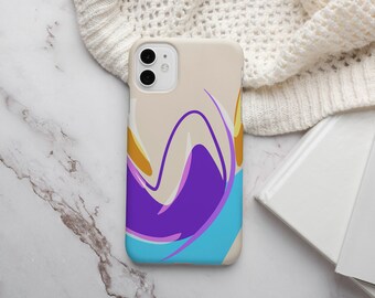Capa abstrata para iPhone, Capa para iPhone com arte linear, Capa retrô para iPhone, Capa para iPhone 14 Pro Max, Capa fofa para iPhone 13, Capa fofa para iPhone 12