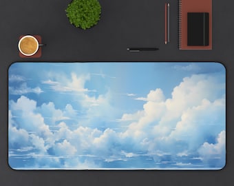 Aesthetic Desk Mat, Landscape Mousepad, Scenery Gaming Desk Mat, XXL large gaming deskmat mouse pad