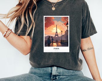 Paris Tshirt | France Tshirt | France Apparel | Paris Tshirt | Travel Shirt | Paris Enthusiast Gift