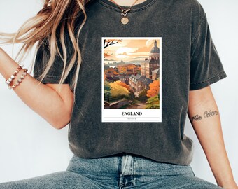 Camiseta de Oxford / Ropa de Inglaterra / Ropa de Oxford / Recuerdo de Inglaterra / Camisa de viaje / Regalo para amantes de Oxford