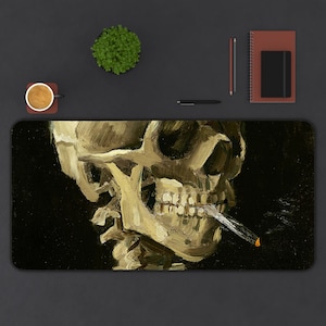 de bureau Van Gogh | de bureau gothique | de bureau Tête de mort | Tapis de souris XXL | Tapis de bureau | Sous-vêtement pour bureau | Tapis pour ordinateur portable avec clavier