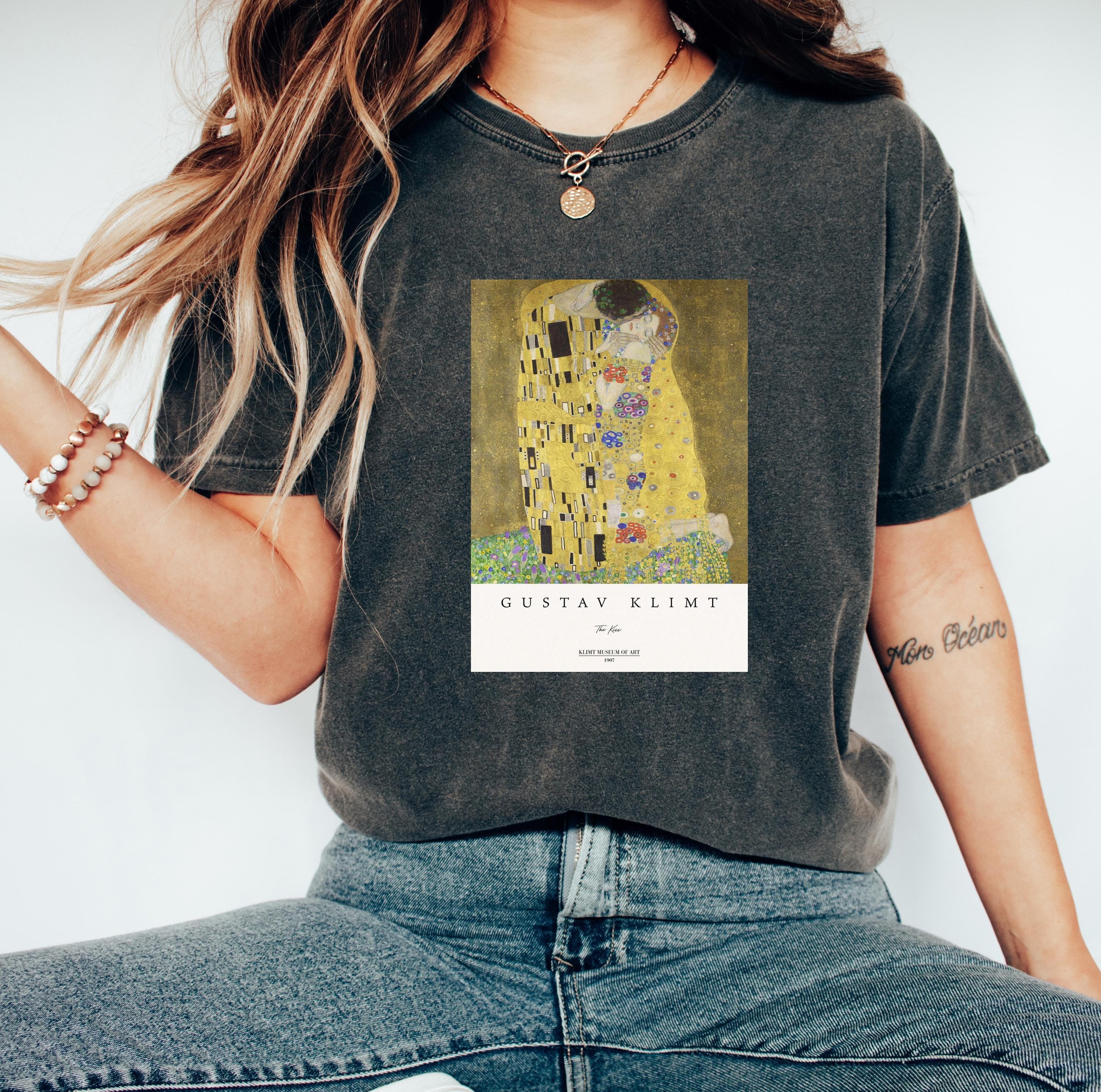 ク*ー様 グスタフ・クリムト 90s 接吻 Tシャツ ビンテージ アートT Kl