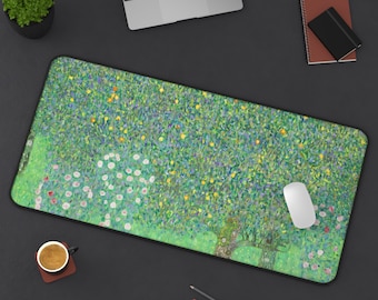 Gustav Klimt Desk Mat, Extra Large Desk Pad, Aesthetic Desk Mat, Extended Mouse Pad, Klimt Print, Klimt Painting, Landscape Mousepad