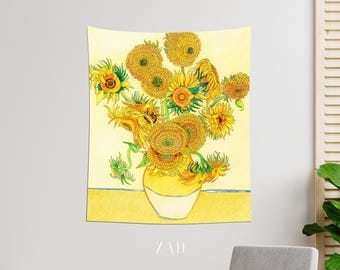 Van Gogh Tapestry, Still Life Art, Art Tapestry, Van Gogh Painting, Vincent Van Gogh, Nature Tapestry, Landscape Tapestry, Painting Tapestry