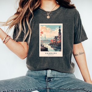 Hamburg Tshirt | Germany Tshirt | Germany Clothes | Hamburg Tshirt | Travel Shirt | Hamburg Lover Gift