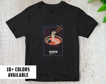Camiseta de ramen / Camiseta de fideos / Camiseta de comida japonesa / Regalo de comida / Regalo de fideos / Camiseta de bellas artes / Camiseta de fideos / Camiseta de ramen / Regalo de ramen