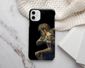 Funda para iPhone Francisco Goya, funda gótica para iPhone, funda artística para iPhone, iPhone 14, iPhone 14 Pro, 13 Pro Max, 12 Pro, 12 Mini, 11 Pro Max, XS