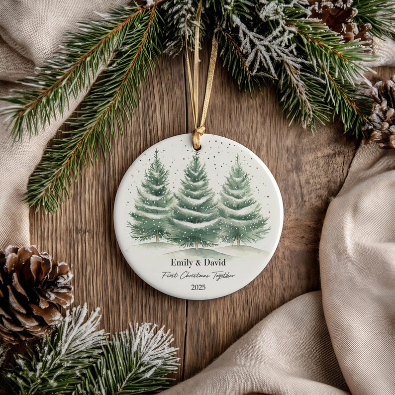 First Christmas Together Ornament Custom Couple Ornament Personalized