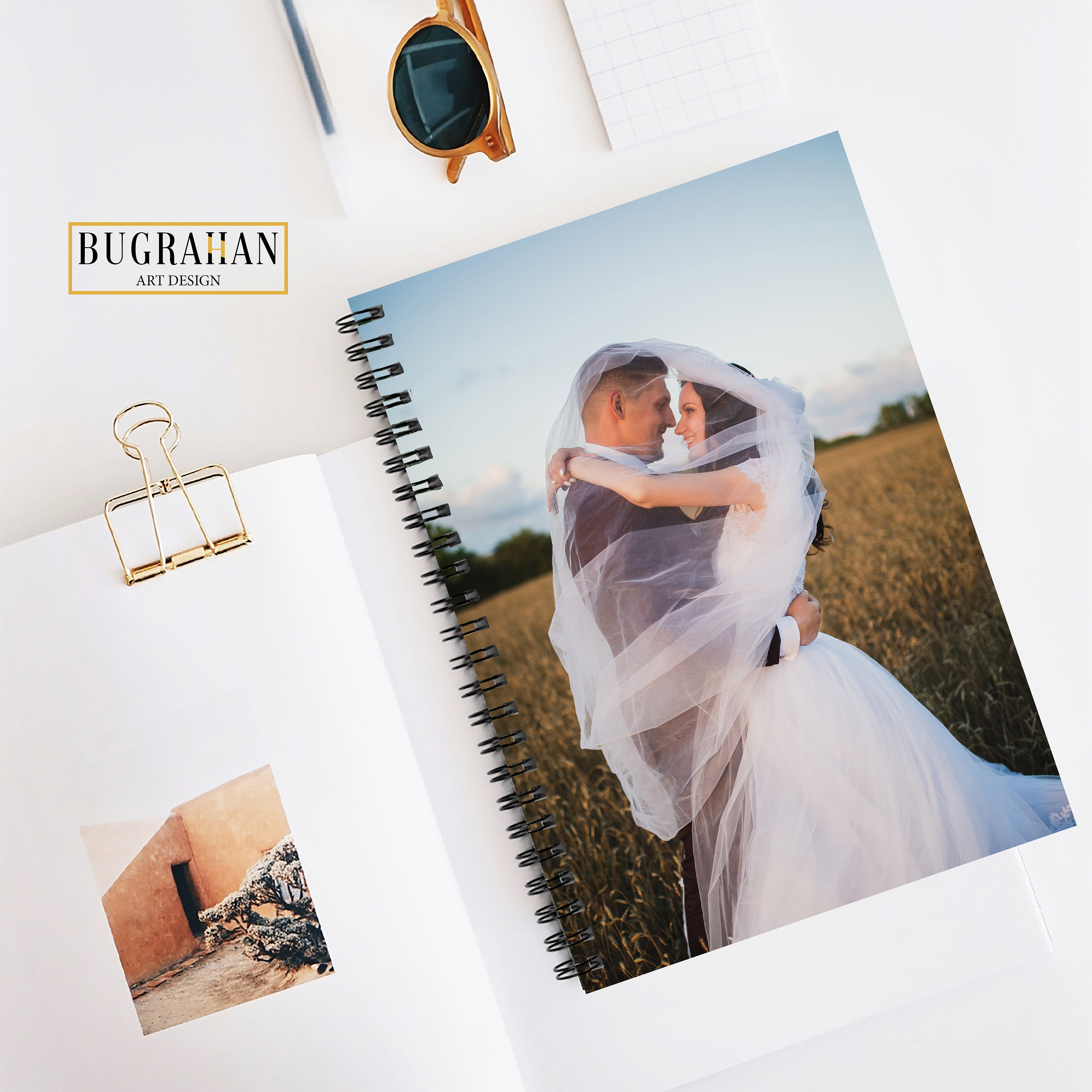 Custom Notebook | Wedding Notebook | Photo to Notebook | Spiral ...